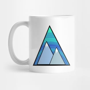 triangle series northern lights Mug